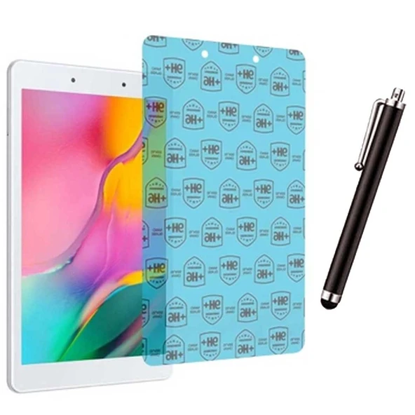 Samsung Galaxy Tab A SM T290 Uyumlu Şeffaf Kılıf Cam Kalem Set - Resim 2