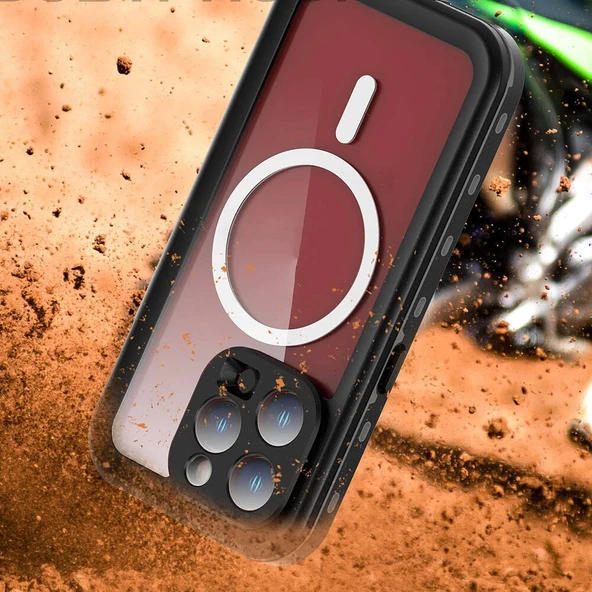Apple iPhone 15 Pro Max Kılıf 1-1 Su Geçirmez Kılıf - 4