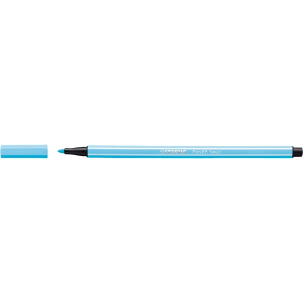 Stabilo Keçe Uçlu Boya Kalemi (10 lu) 1 MM Fosforlu Mavi 68/031