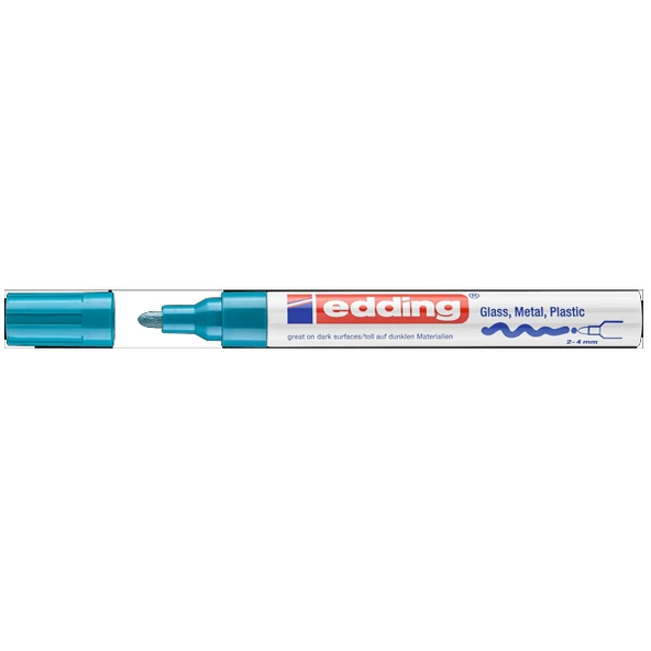 Edding Markör Boya Dekor Yuvarlak Uçlu 2-4 MM Açık Mavi (10 lu paket)750CR