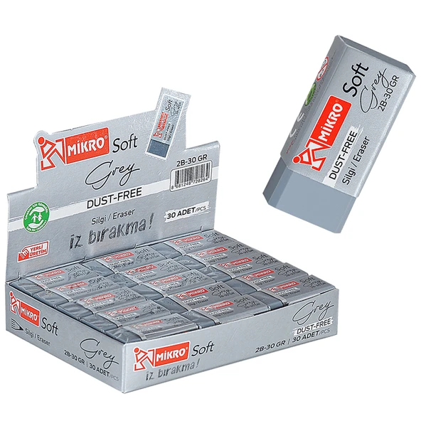 Mikro Silgi 2B-30 GR Gri-30-LI-PKT