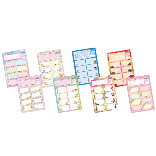 Gıpta Okul Etiketi Ders Programlı 3 LÜ 3-2548000-2101