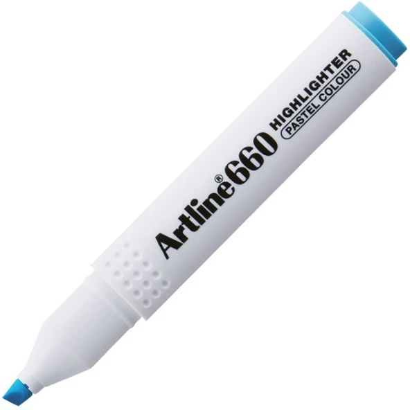 Artline Fosforlu Kalem Kesik Uç 1,0-4,0 MM Pastel Mavi (12 adet) 660