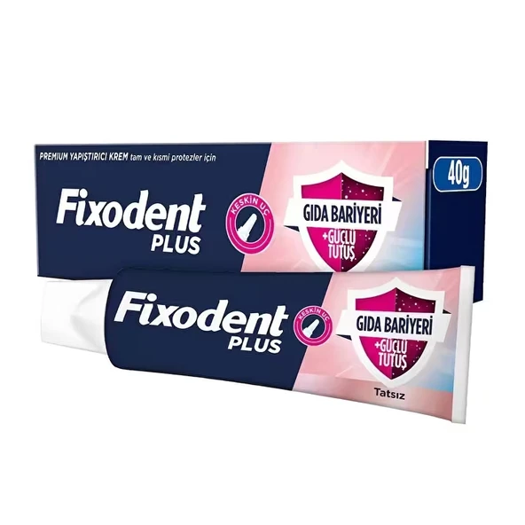 Fixodent Plus Diş Protez Yapıştırıcı Tat İçermez Krem 40 gr