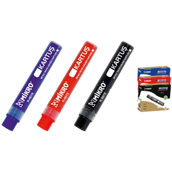 Mikro Tahta Kalemi Kartuşu Siyah K-6019-24-LI-PKT - Resim 2