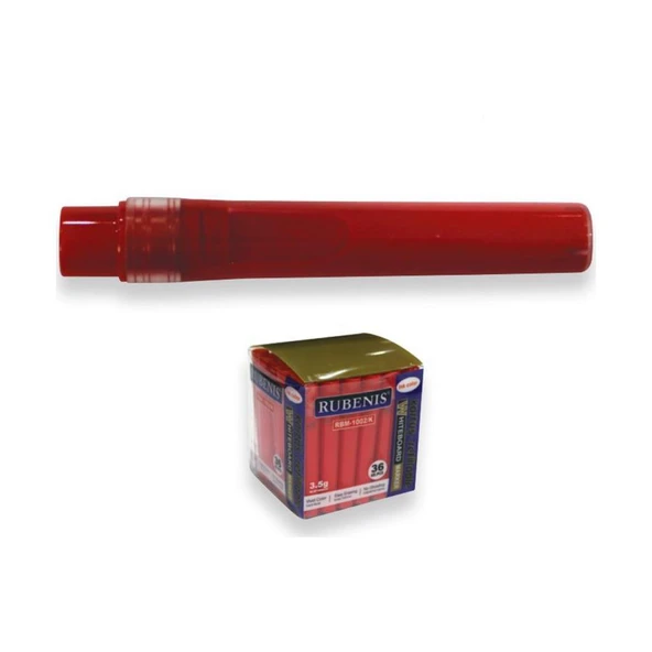 Rubenis Tahta Kalemi Kartuşu Kırmızı (36 lı paket) RBM-1002/K ürün görseli 1