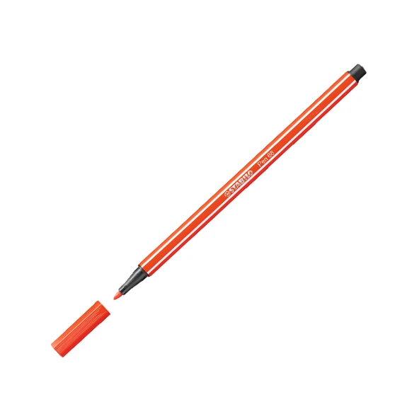 Stabilo Keçe Uçlu Boya Kalemi 1 MM Açık Kırmızı (10  lu paket) 68/40 - 2