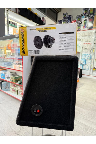 Soundmax SX-RT12 Kabinli 30 Cm Subwoofer Bas Bufır 1500wat-400w Rms Maximum Power - 2