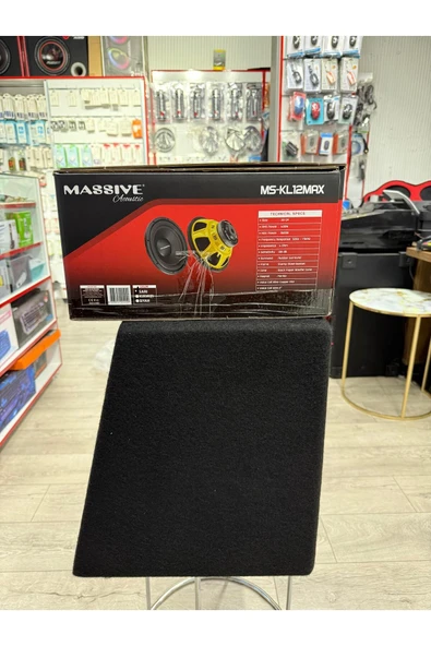 Massive Ms-KL12Max L Port Mini Kare Kabinli 30 Cm Subwoofer Bas 1500Wat 400W Rms bufır - 5