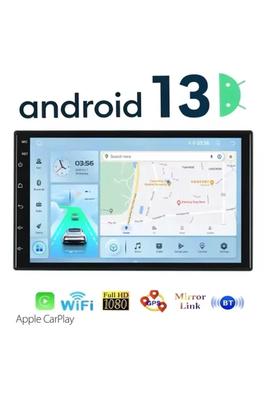 Navigold dsx-1080s 4gb Ram 64gb Hafıza Android Multimedya Double Teyp Carplayli 7inç Youtube Navigasyon
