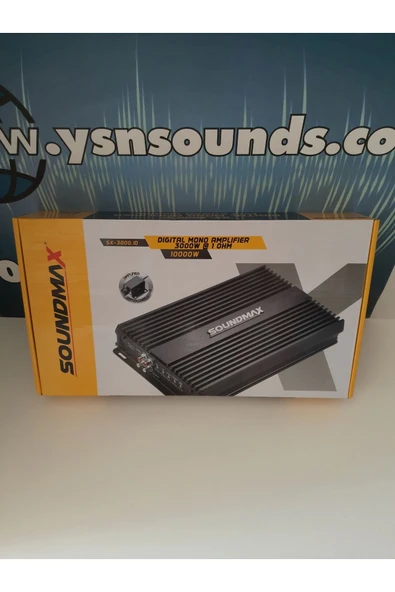 Soundmax Mono Amfi - Sx-3000.1d Bass Anfisi - 3000rms - 1