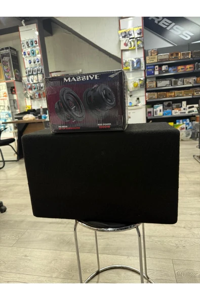 Massive Ms-NEO8 Yer Kaplamaz L Port Kabinli 1000Wat 300W Rms 20 Cm Subwoofer minik dev Bas - 4