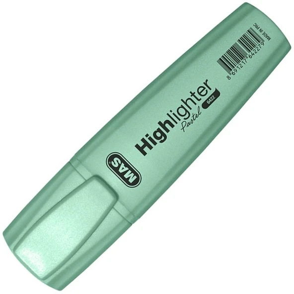 Mas Fosforlu Kalem (işaret Kalemi) Pastel Yeşil 6422 (12 Li Paket) ürün görseli 1