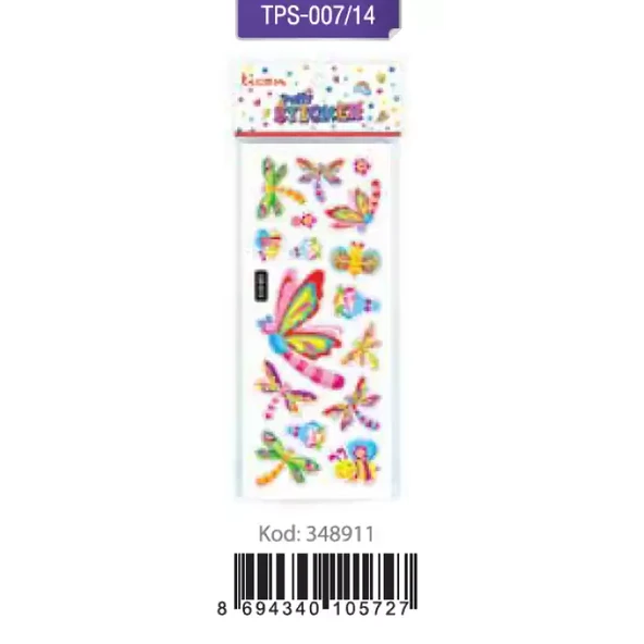 Ticon Puffy Sticker Hayvan Figürleri Tps-007/14