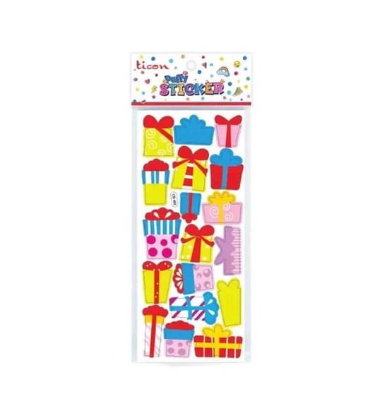 Ticon Puffy Sticker Hediye Paketi Tps-009/13