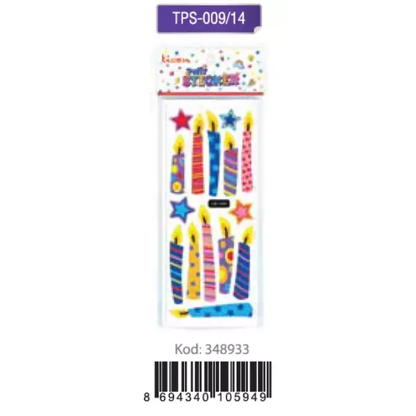 Ticon Puffy Stıcker Mum Tps-009/14