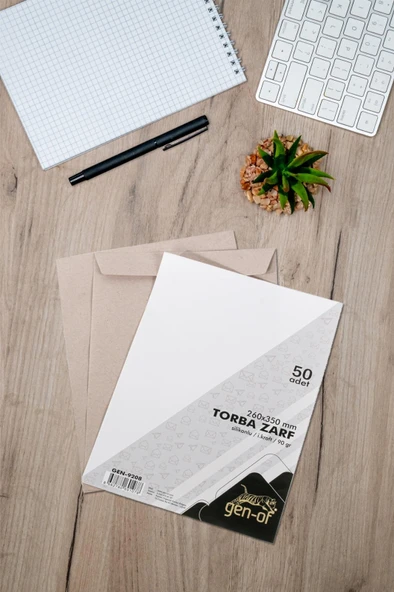 Gen-Of Torba Zarf 26x35 Kraft 90 GR Silikonlu 50 li - 2