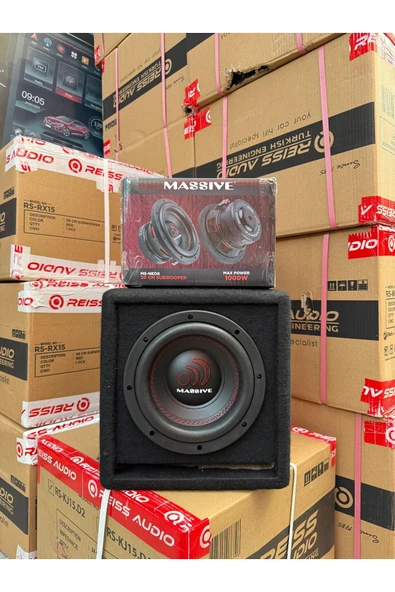 Massive Ms-NEO8 Yer Kaplamaz Mini Kabinli 1000Wat 300W Rms 20 Cm Subwoofer minik dev Bas - 1