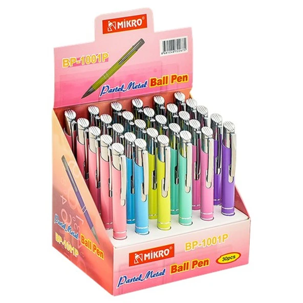 Mikro Tükenmez Kalem Metal Standl St. 1001 B/P 30 ürün görseli 1