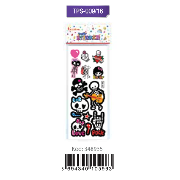 Ticon puffy Sticker Rock N Cck  Tps-009/16