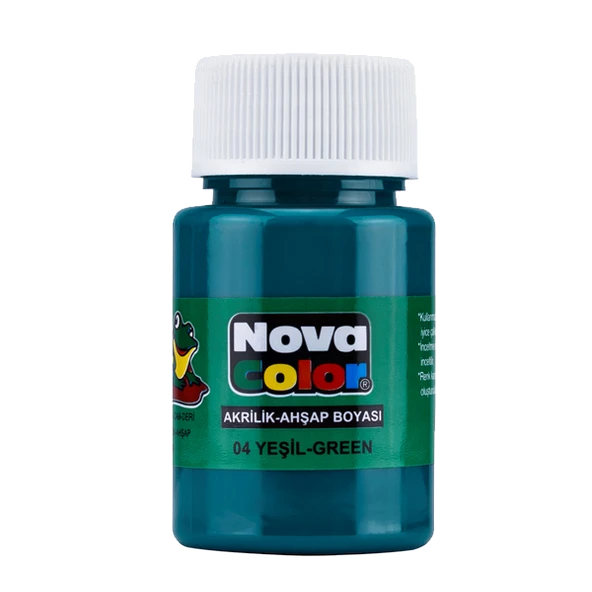 Nova Color Akrilik Boya Şişe 30 CC Yeşil NC-172 - 2