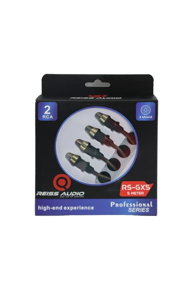 Reiss Audio Rs-gx5m Ofc %100bakır 5metre Rca 2rca-2rca ofc kablo