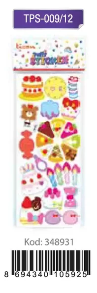 Ticon Puffy Sticker Pasta Tps-009/12