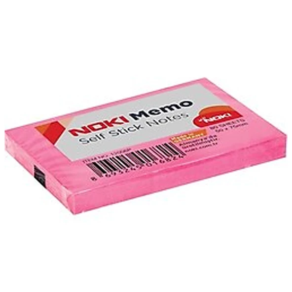 Noki Yapışkanlı Not Kağıt 51x75 Pembe No:12006P--12 li