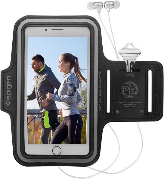 Spigen Velo Armband A700 Universal (Tüm Cihazlarla Uyumlu 3.9"x6.9") Kılıf Spor için Kol Bandı - 000EM21193 ürün görseli 1