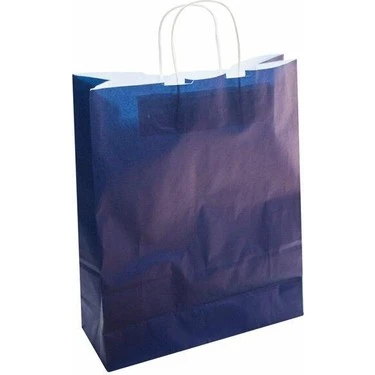 Umur Karton Çanta 12x25x30 Lacivert Kuşe 30022908/ 25 li