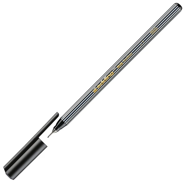 Edding İnce Uçlu Keçeli Kalem 0.4 MM Siyah 55-10-PKT
