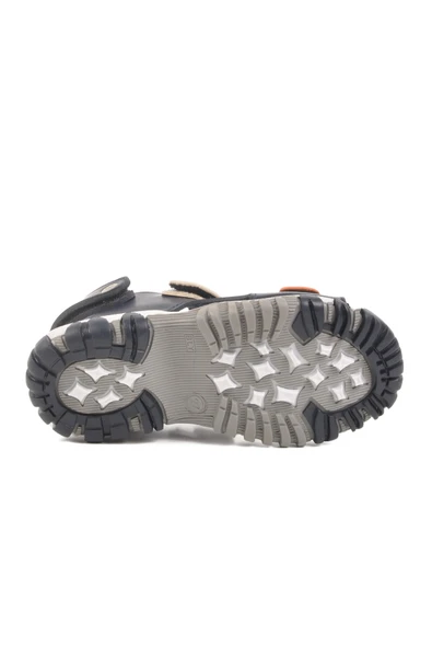 Ayakmod Lacivert Turuncu Cırtlı Erkek Çocuk Spor Sandalet 173110 P - Resim 5