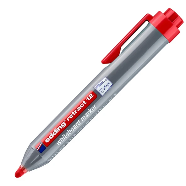Edding Retract 12 Byt Kalemi Kırmızı Ed-12-10-PKT