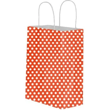 Umur Karton Çanta 12x32x40 Beyaz 90 GR A.Kırmızı 30012888/ 25 li