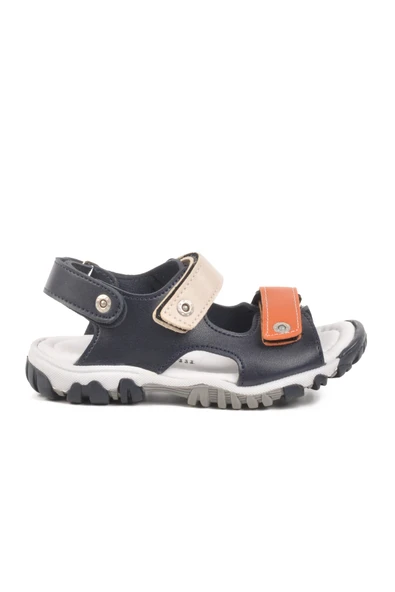 Ayakmod Lacivert Turuncu Cırtlı Erkek Çocuk Spor Sandalet 173110 P