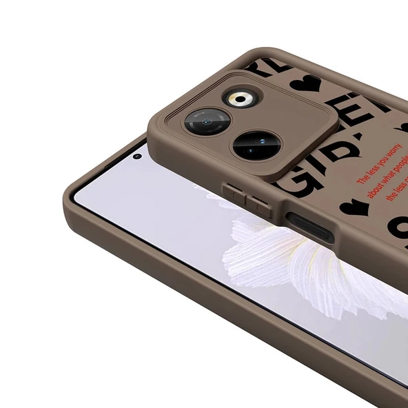 Tecno Camon 20 Pro 4G Kılıf Kamera Korumalı Baskılı Arka Yüzey Zore Klas Kapak - Resim 6