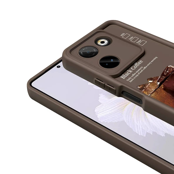 Tecno Camon 20 Pro 4G Kılıf Kamera Korumalı Baskılı Arka Yüzey Zore Klas Kapak - Resim 5