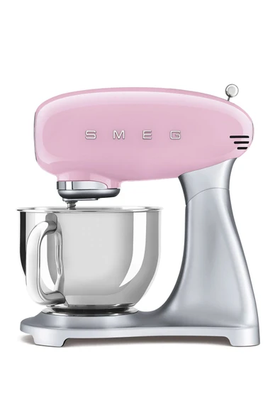 SMEG 50's Style Retro Serisi Stand Mikseri Hamur Yoğurma Makinesi Pembe