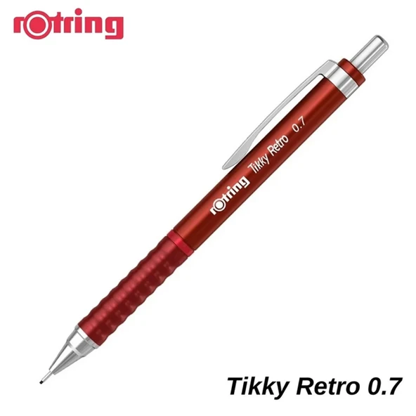Rotring Versatil Kalem Tıkky Retro Metalik Kırmızı 0.7 MM 2202631-12-PKT