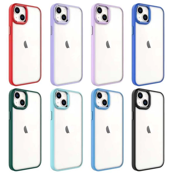 Apple iPhone 14 Plus Kılıf Zore Krom Kapak - 5