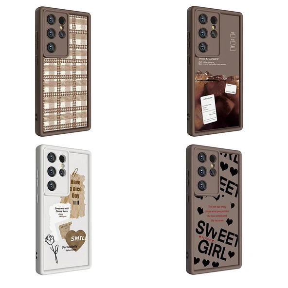 Galaxy S24 Ultra Kılıf Kamera Korumalı Baskılı Arka Yüzey Zore Klas Kapak - Resim 9