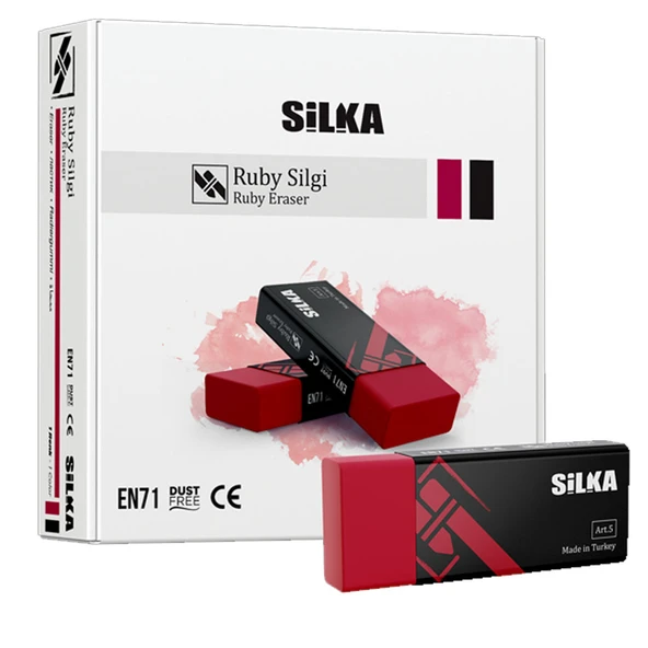 Silka Silgi Ruby Kırmızı 24 LÜ Art.58-20-PKT