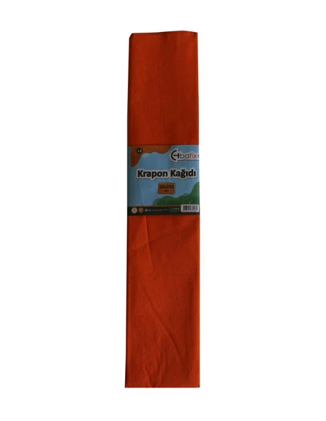 Bafix Krapon Kağıdı 10 LU 50x200 CM Turuncu-10-PKT