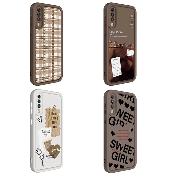 Galaxy A70 Kılıf Kamera Korumalı Baskılı Arka Yüzey Zore Klas Kapak - Resim 9