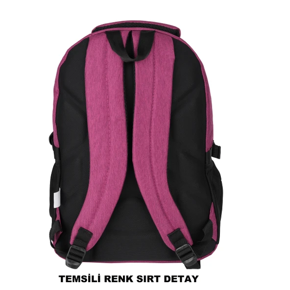 Relaxion Su Geçirmez Çok Gözlü Okul Sırt Çantası Mavi 2055 - 3