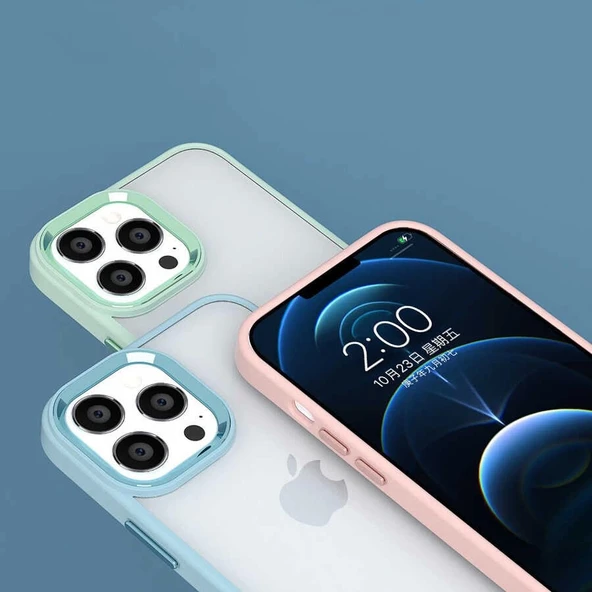Apple iPhone 14 Plus Kılıf Zore Krom Kapak - 6