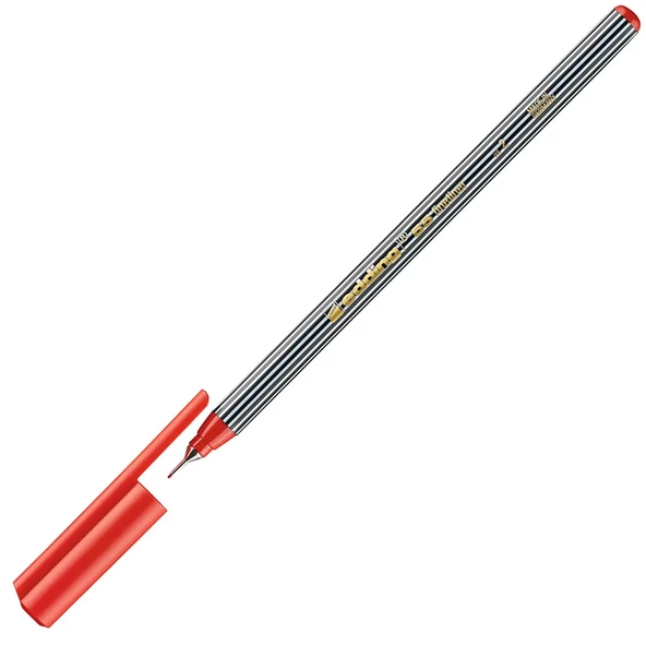 Edding İnce Uçlu Keçeli Kalem 0.4 MM Kırmızı 55-10-PKT