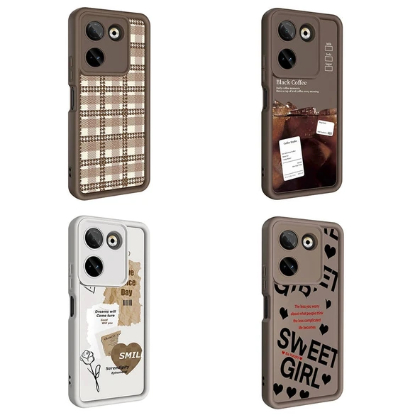 Tecno Camon 20 Pro 4G Kılıf Kamera Korumalı Baskılı Arka Yüzey Zore Klas Kapak - Resim 9