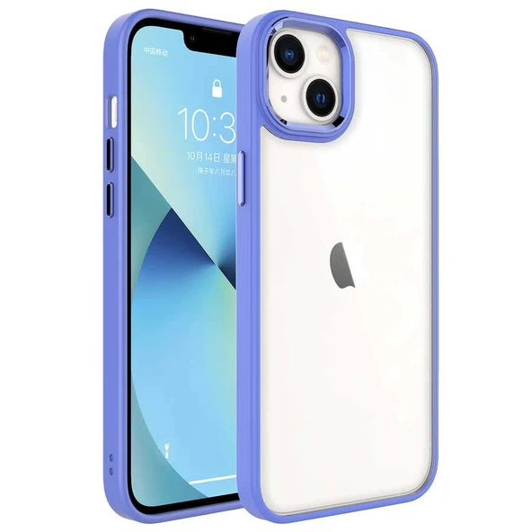 Apple iPhone 14 Plus Kılıf Zore Krom Kapak