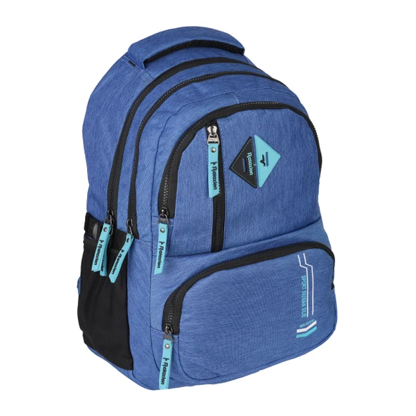 Relaxion Su Geçirmez Çok Gözlü Okul Sırt Çantası Mavi 2055